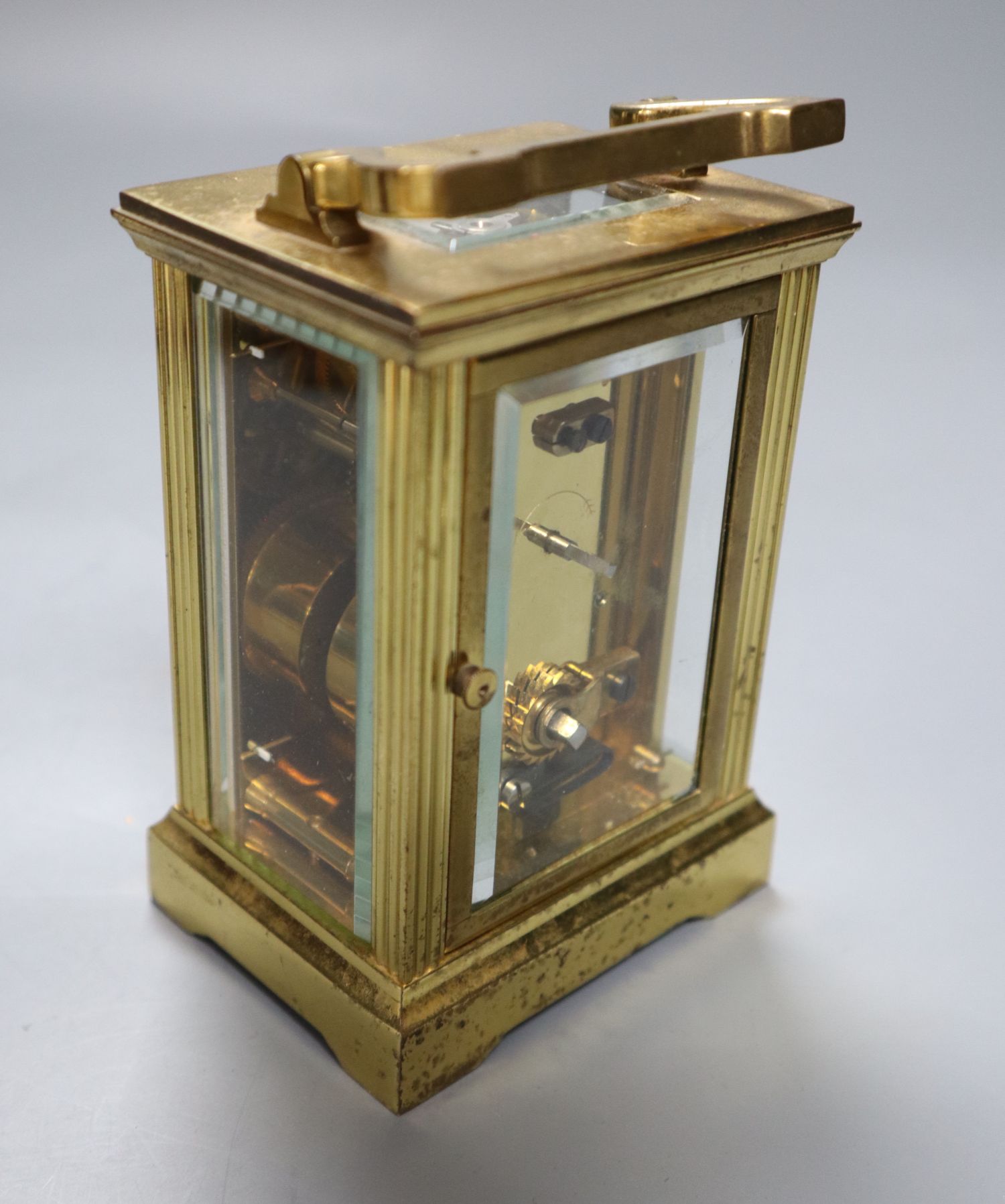 A Mappin & Webb carriage timepiece, in original case